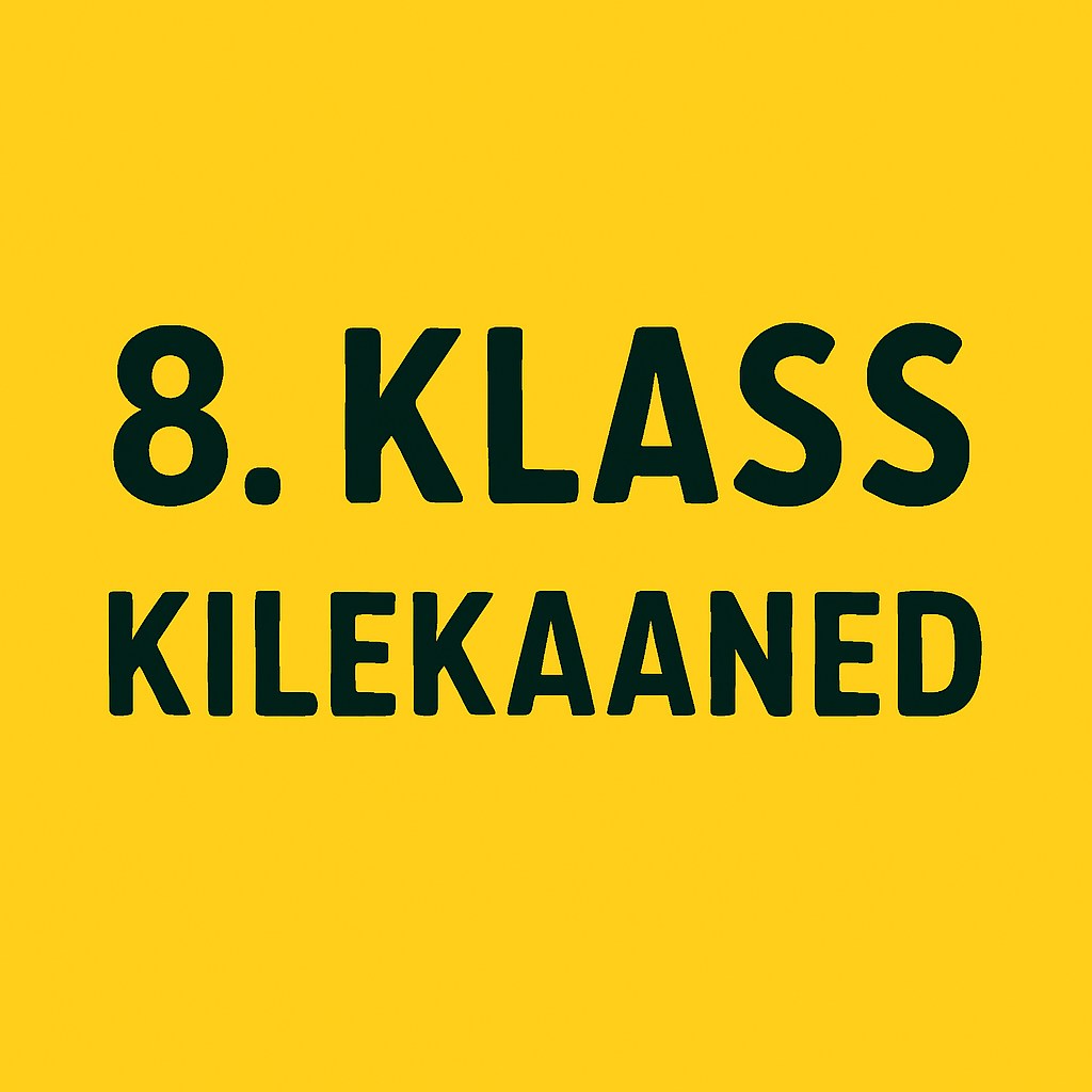 Kilekaaned 8. klassi õpikutele ja töövihikutele